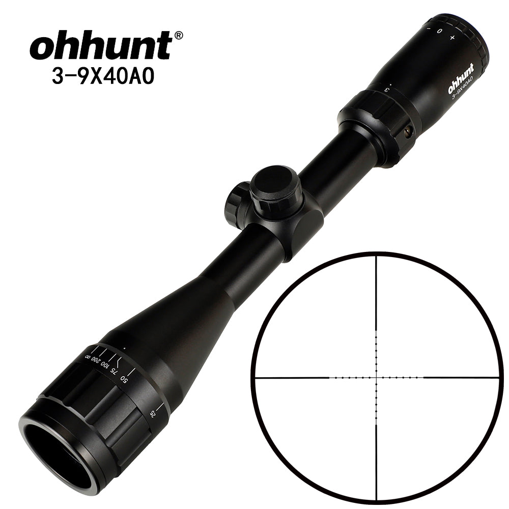 ohhunt 3-9X40 AO ハンティングライフルスコープ ミルドット