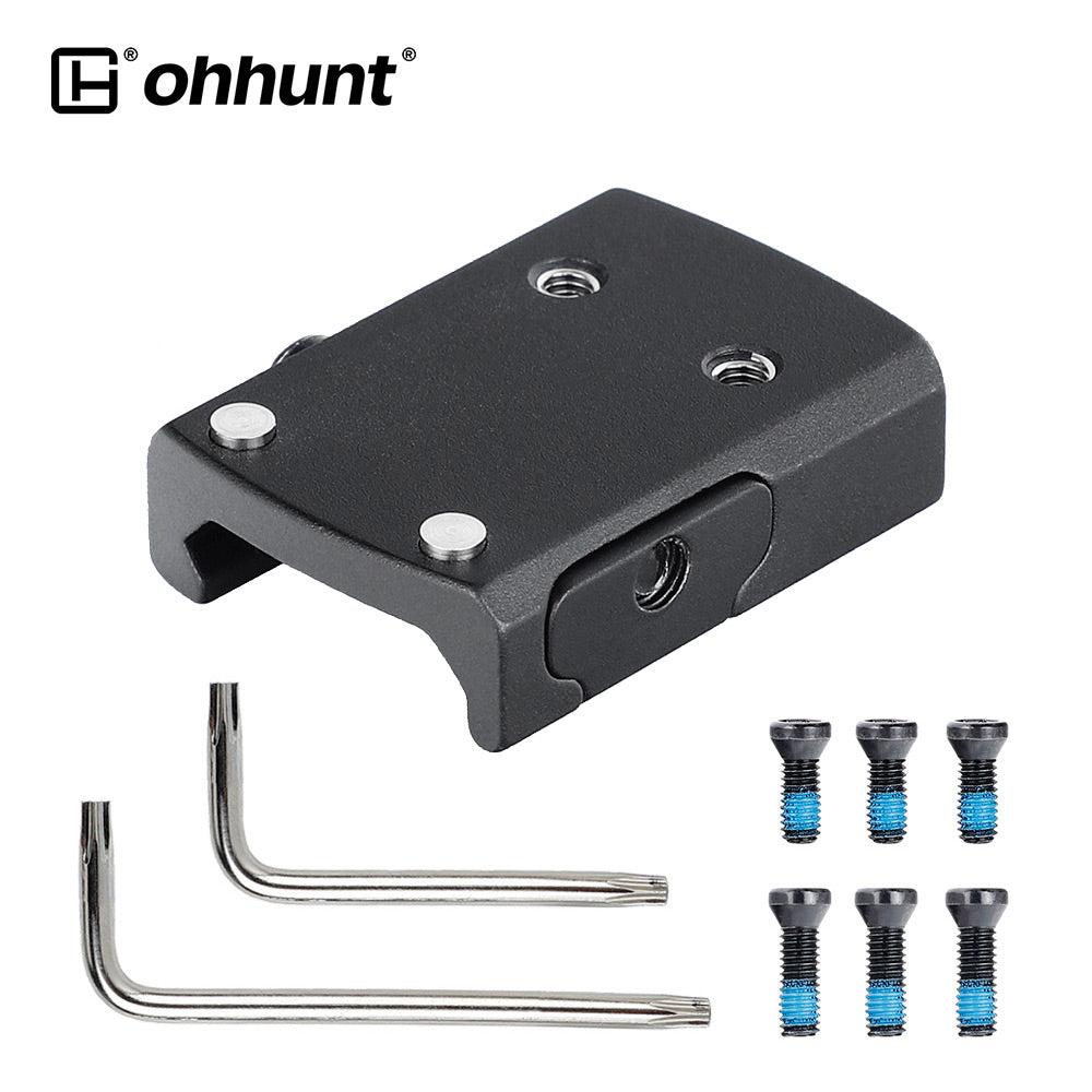 ohhunt® Gen2 Picatinny Red Dot Adapter Plate RMSc Footprint fit Holosu