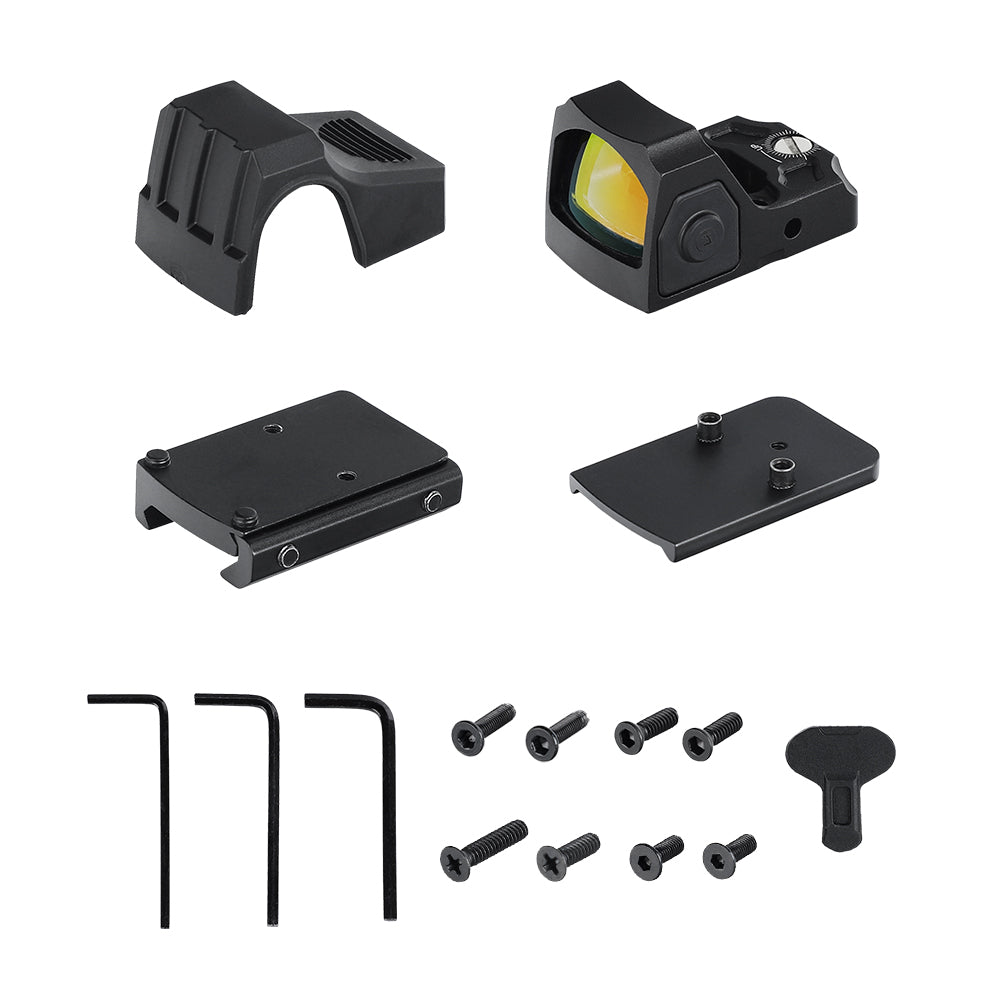 ohhunt® 2 MOA Shake Awake Micro Red Dot Sight 12x Beleuchtungseinstellungen für Pistole