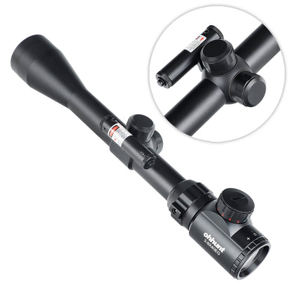 ohhunt® 3-9X40 EG Combo Rifle Scope 5 Level Red Green Rangefinding Reticle