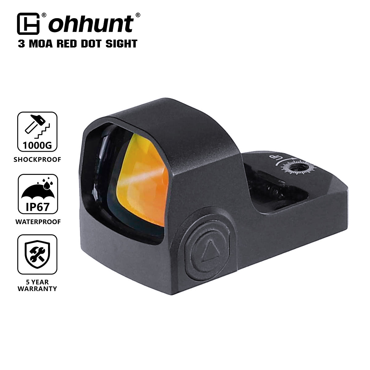 ohhunt® 3 MOA Micro Red Dot Sight mit RMSc-Footprint für Pistole