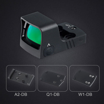 ohhunt® RD U1 3 MOA Micro Shake Awake Red Dot Sight mit RMSc Footprint Picatinny-Montage 10 Helligkeitsstufen