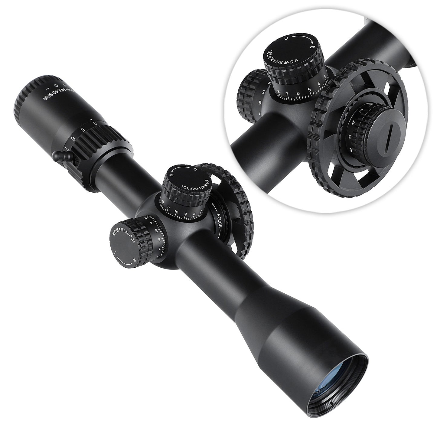 ohhunt® 4-14X40 SFIR FFP Rifle Scope Side Parallax 11 Level Red Illuminator