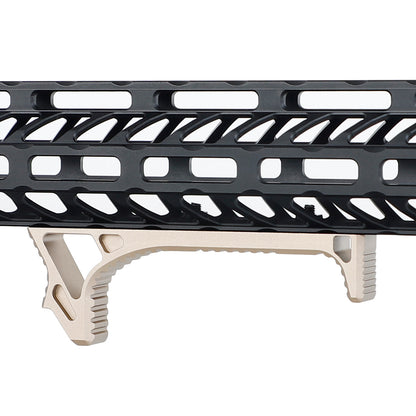 AR-15 Link Curved Handstop Metal Angled Foregrip 4.6" fit M-lok Handguard - Desert Dirt Color