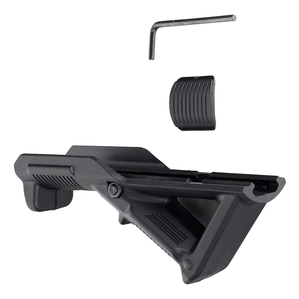 AR-15 Picatinny Angled Foregrip 5,6" com prateleira de dedo intercambiável