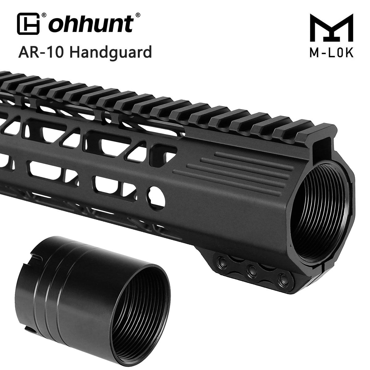 ohhunt® AR-15 ウルトラ スリム フリー フロート M-Lok ハンドガード