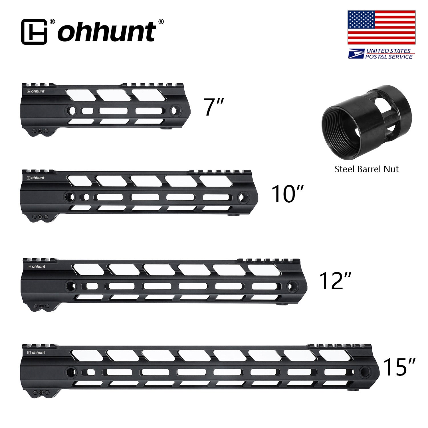 ohhunt® Silver 1-1/4 Heavy Duty Sling Swivel - 2 Pack