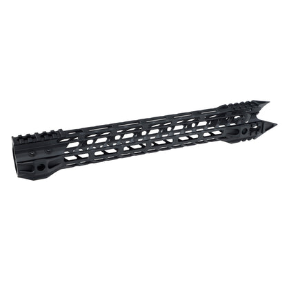 AR-15 Free Float Javelin M-LOK Handguard com porca de cano de aço 7" 9" 12" 15" Corrimão