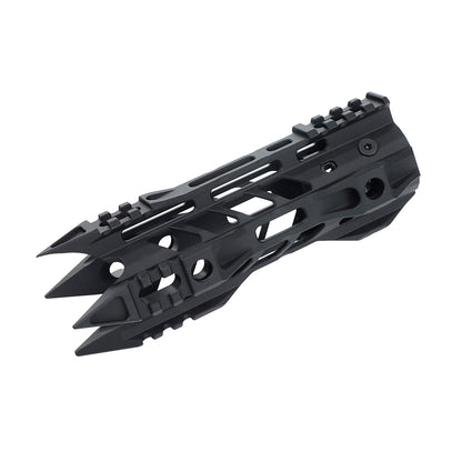 AR-15 Free Float Javelin M-LOK Handguard com porca de cano de aço 7" 9" 12" 15" Corrimão