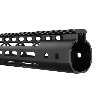 ohhunt® AR15 M-lok フリーフロート ハンドガード スチールバレルナット付き - 10 インチ