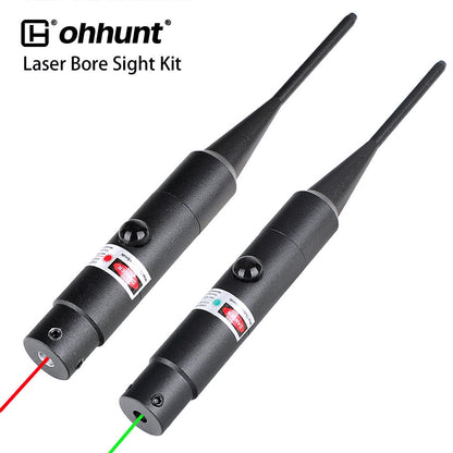 ohhunt Red Green Rifle Scope Bore Sighting Kit with Switch