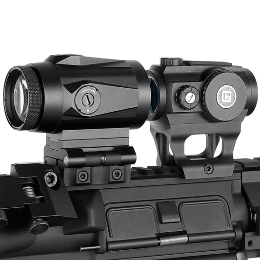 ohhunt® Red Dot Magnifier Combo, 3 MOA Shake Awake Red Dot Sight and 3X Red Dot Magnifier Combo