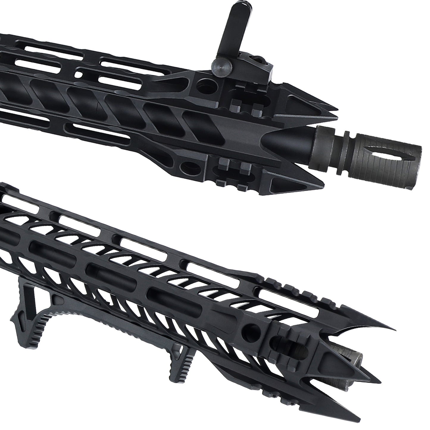 ohhunt® Gen2 AR-15 Javelin Free Float M-LOK Handguard with Steel Barrel Nut 7" 10" 12" 15"