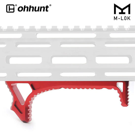 AR-15 Angled Foregrip Link Curved Handstop for M-Lok/Keymod Handguard - Red