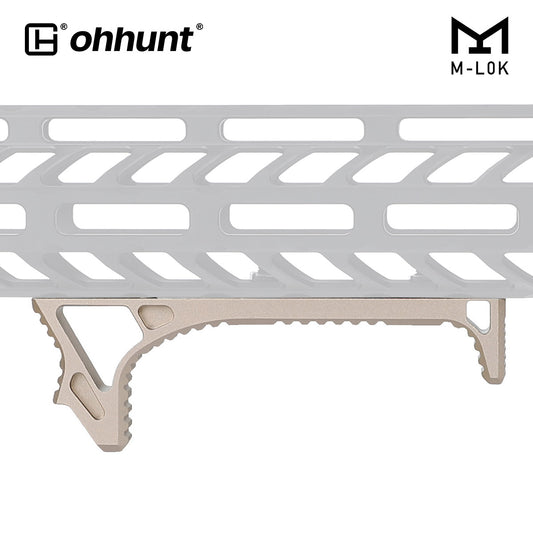 AR-15 Link Curved Handstop Metall Abgewinkelter Vordergriff 4,6" passend für M-lok Handschutz - Schwarz, Rot, Desert Dirt Farbe