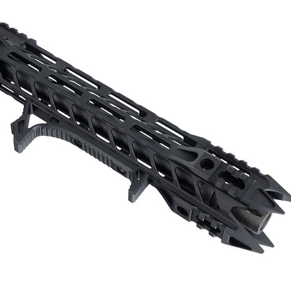 AR-15 Link Curved Handstop Metal Angled Foregrip 4.6" fit M-lok Handguard - Black,Red,Desert Dirt Color