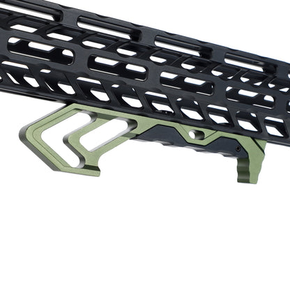 M-LOK Handstop Barricade Stop Aluminum Angled Foregrip for AR-15 AR-10 - Green