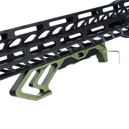 M-LOK Handstop Barricade Stop Aluminum Angled Foregrip for AR-15 AR-10 - Green