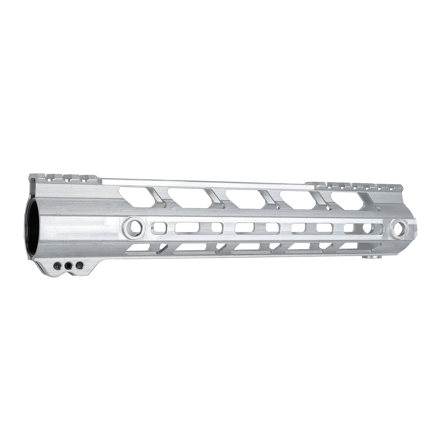 Unbranded Gen2 AR-15 Lightweight Free Float M-LOK Raw Handguard 7" 10" 12" 13.5" 15" Silver Color