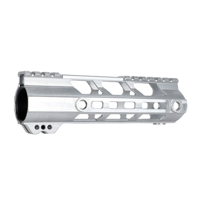 Unbranded Gen2 AR-15 Lightweight Free Float M-LOK Raw Handguard 7" 10" 12" 13.5" 15" Silver Color