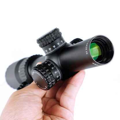 Lunette de visée compacte ohhunt® LR 1-6X24 FFP Budget 1-6x Optique LPVO pour AR 15