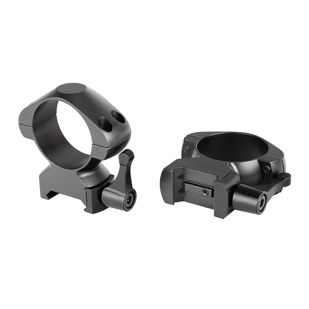 ohhunt® Steel Quick Release 30mm Picatinny Scope Rings Med Profile