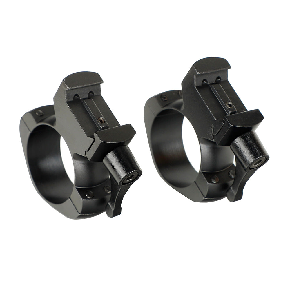 ohhunt® Steel Quick Release 30mm Picatinny Scope Rings Med Profile