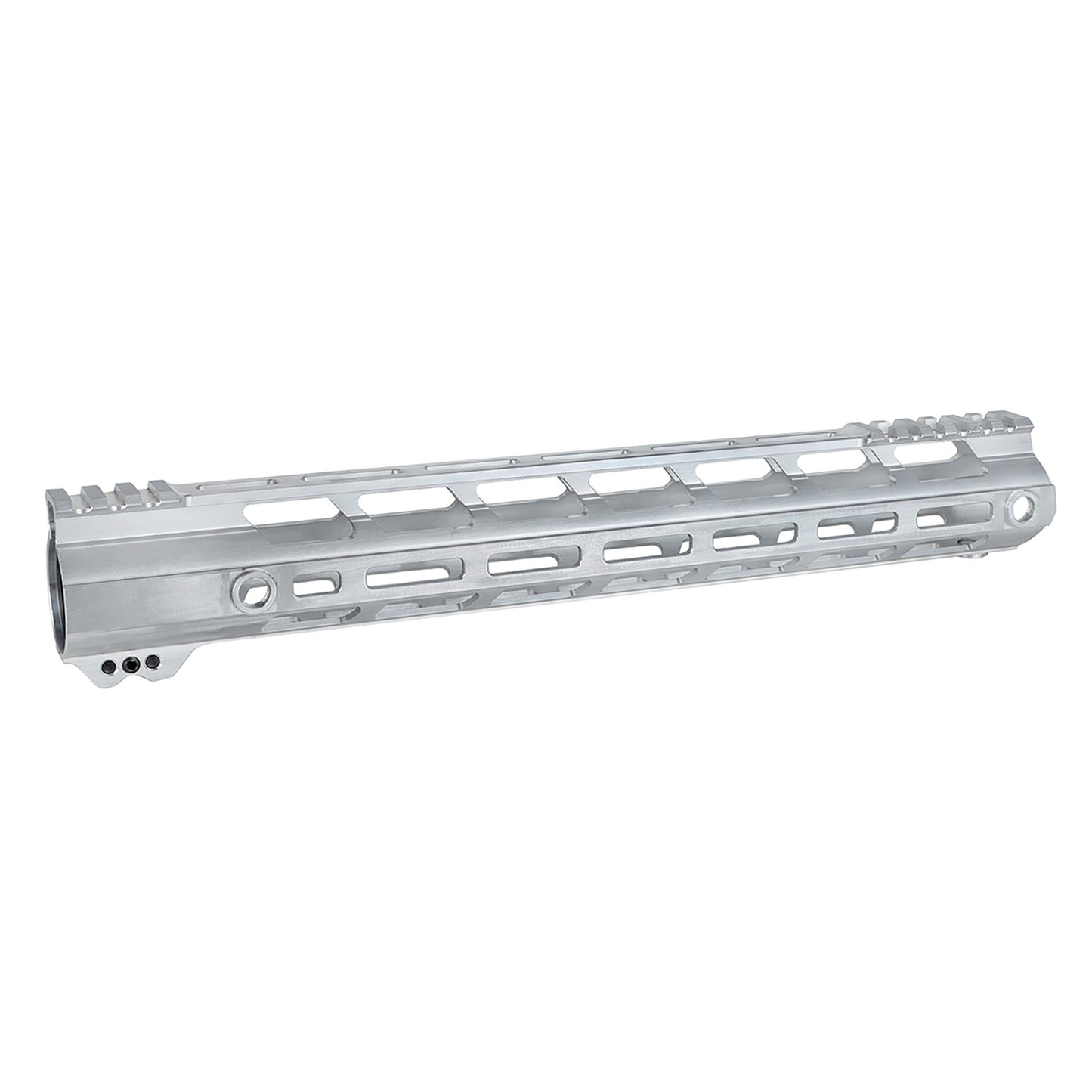 Sem marca Gen2 AR-15 Leve Free Float M-LOK Raw Handguard 7" 10" 12" 15" Cor Prata