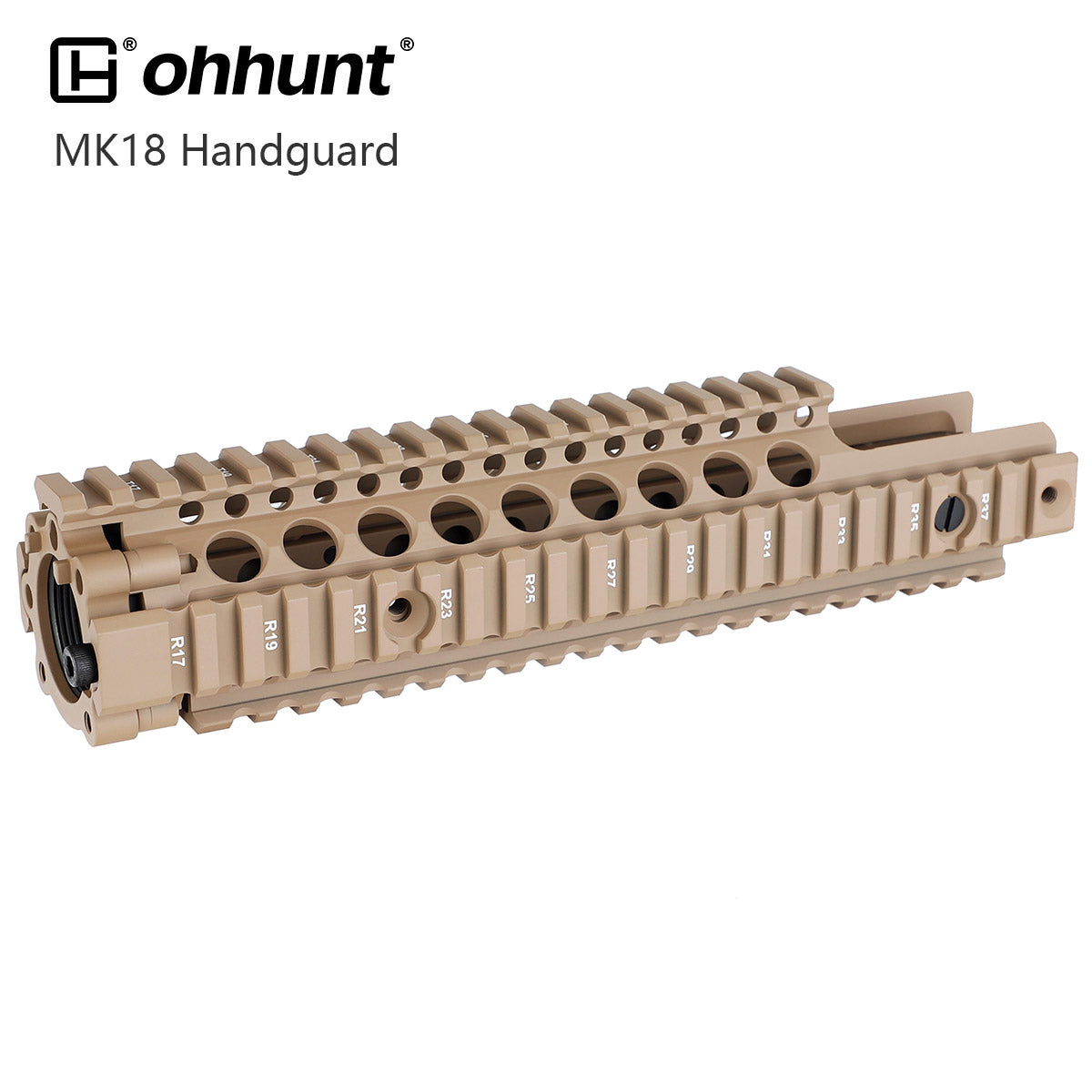 Ohhunt AR-15 ミッドレングス 10インチ フリーフロート クアッドレール ハンドガード フロントエンドキャップ付き – ohhunt