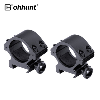 ohhunt® 1 inch Picatinny Scope Rings Mount Ultra Low Profile 2PCs