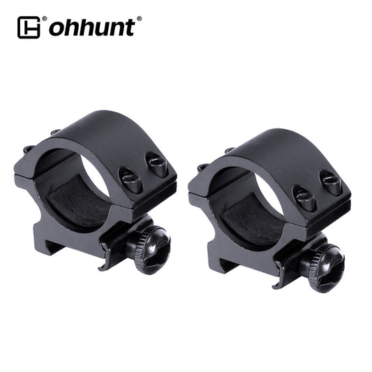 ohhunt 1" Vòng gắn ống ngắm Picatinny 20mm cấu hình thấp 2 chiếc