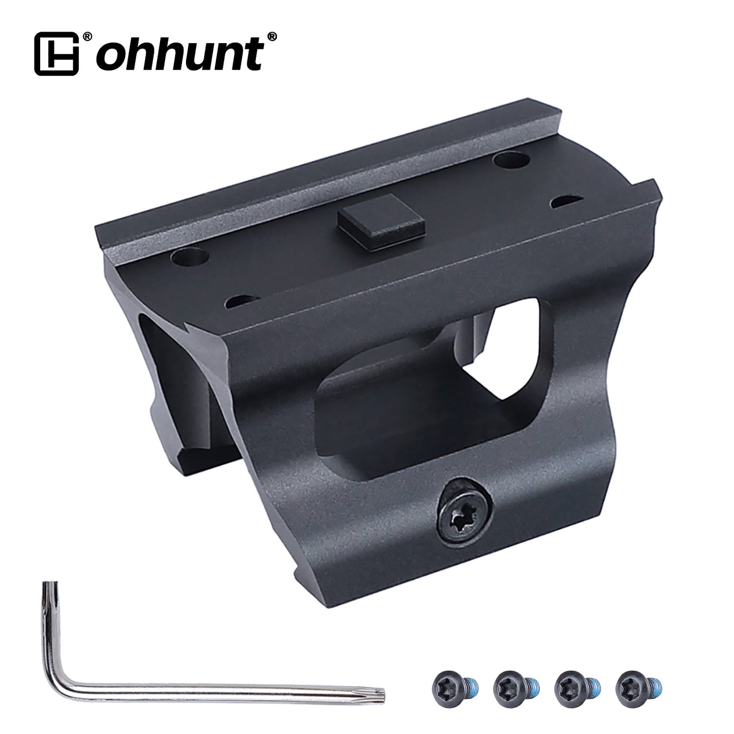 ohhunt® Picatinny Red Dot Riser Mount Adapter Lower 1/3 Co-witness Height Compatible with Aimpoint Micro T1 T2 H1 H2