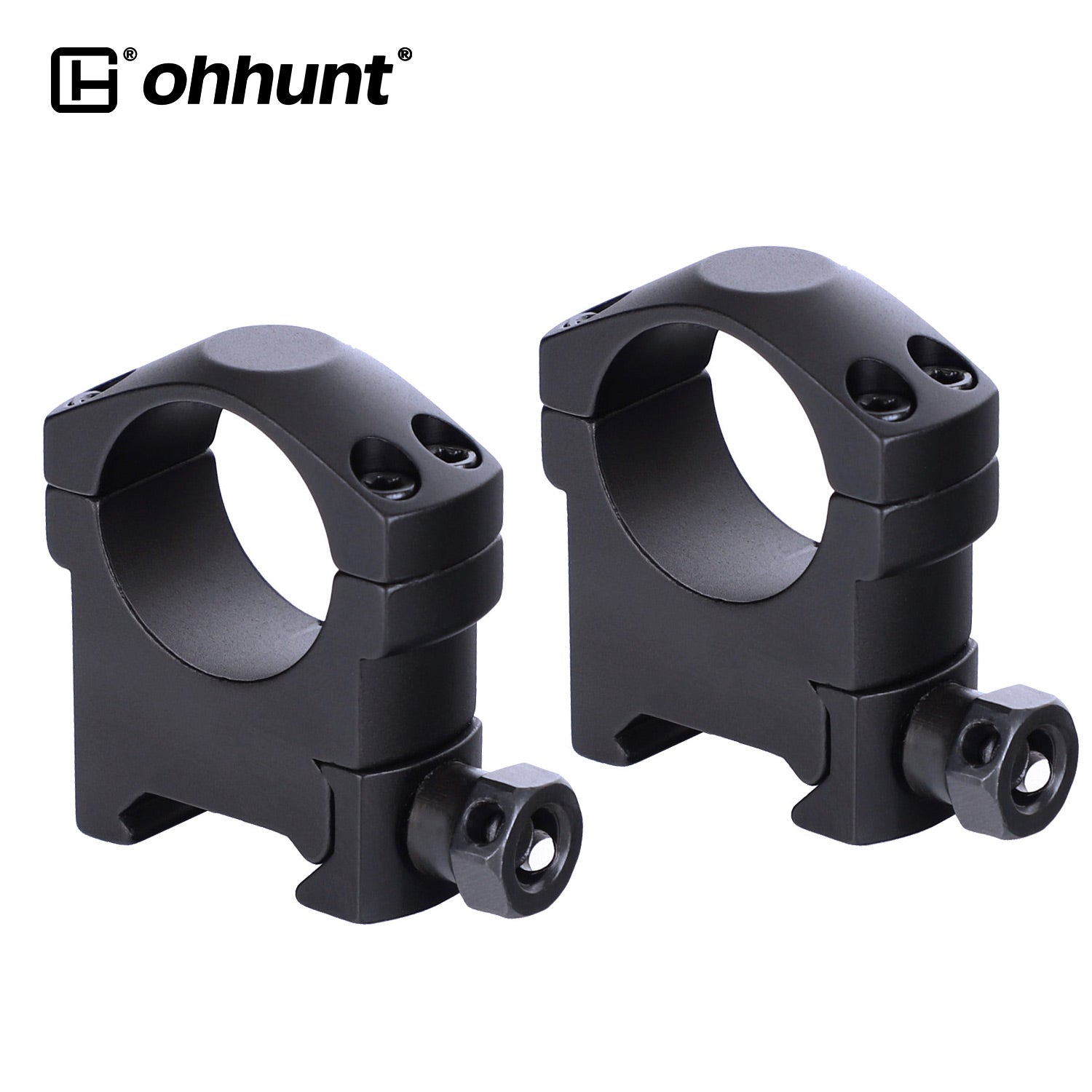 ohhunt® 25.4mm/1 inch Picatinny Scope Rings - Medium