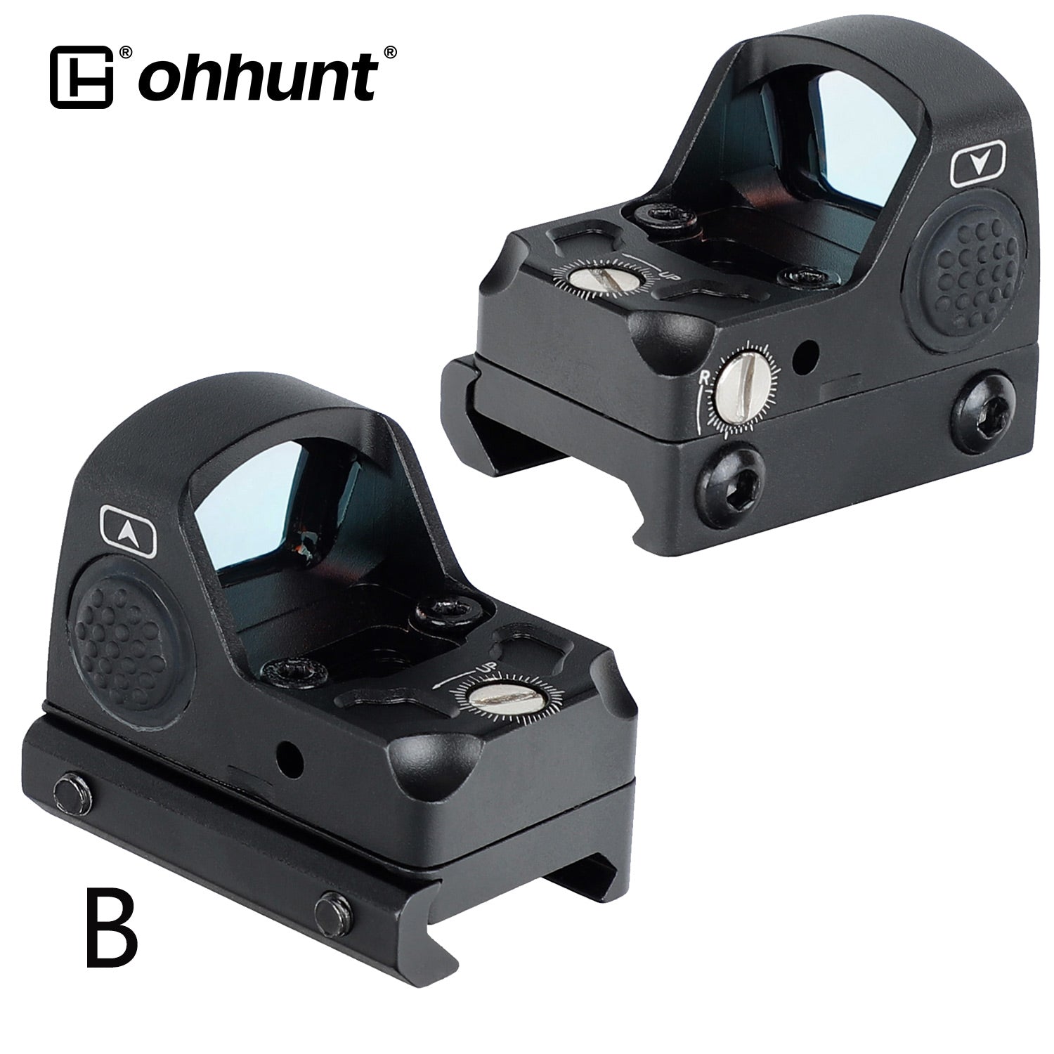 Ohhunt® 2 MOA Shake Awake Micro Pistol Red Dot Sight - B Model