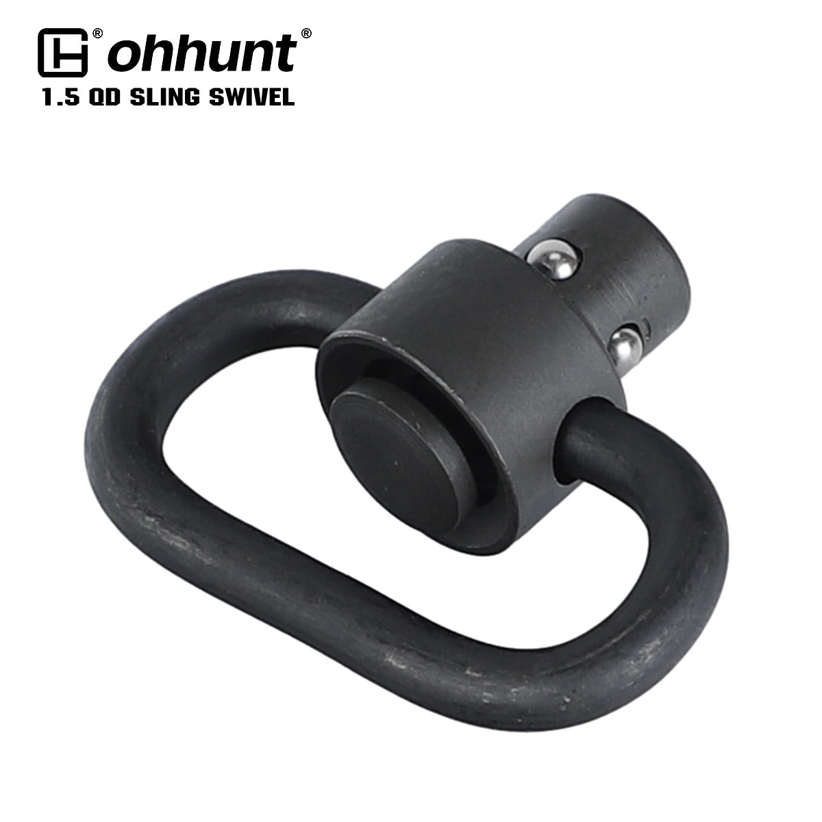 ohhunt プッシュボタン QD ガンスリング スイベル クイックデタッチリリース付き 1.25インチ 高耐久