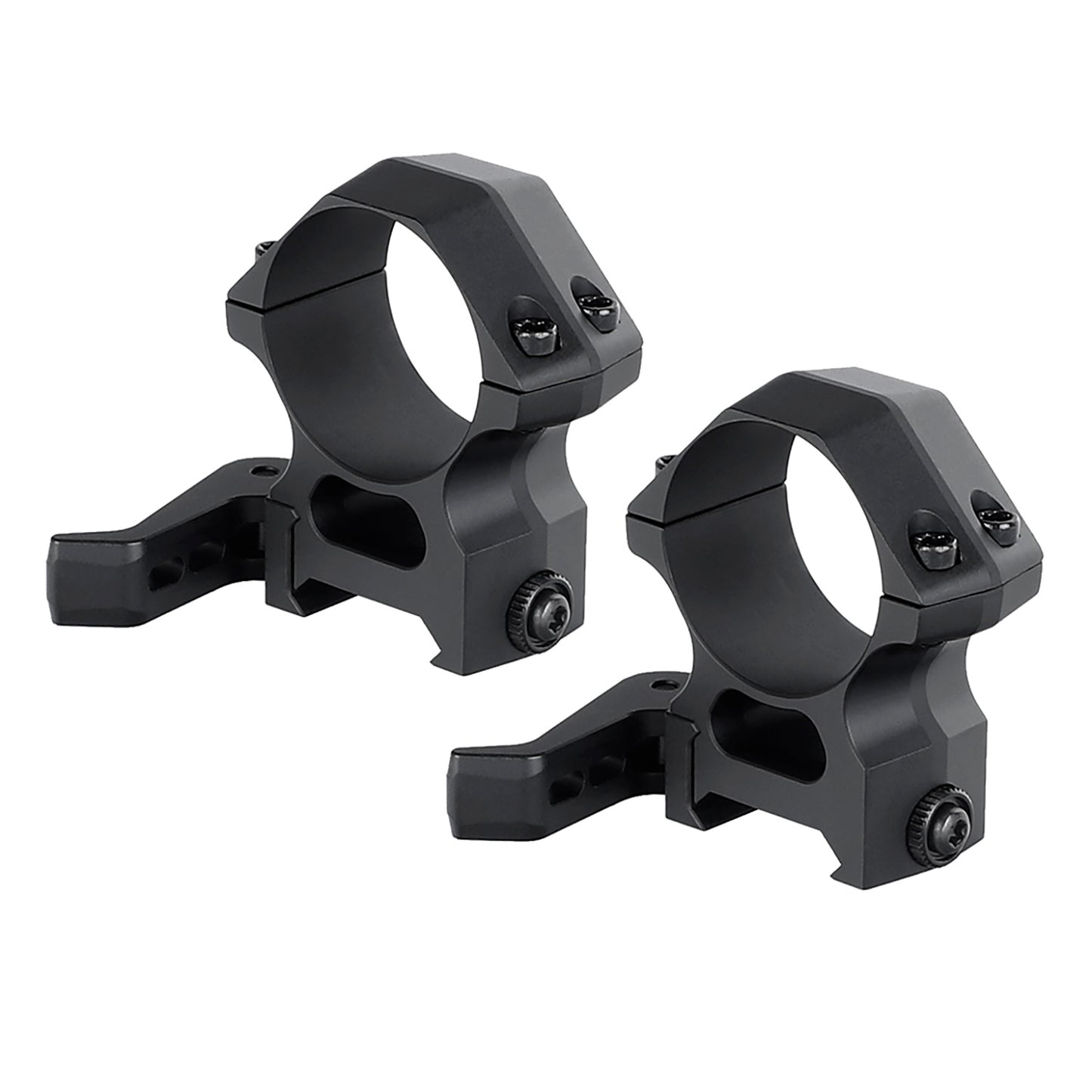 ohhunt® Pro Quick Release 30mm Scope Rings Mount Picatinny Rail 7075-T6 Aluminum - High Profile