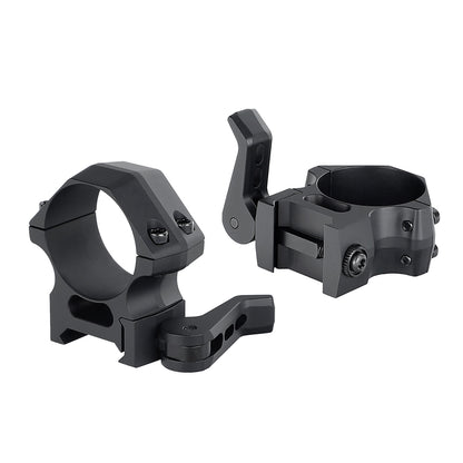 ohhunt® Pro Quick Release 30mm Scope Rings Picatinny Rail Mount 7075-T6 Aluminum - Med Profile