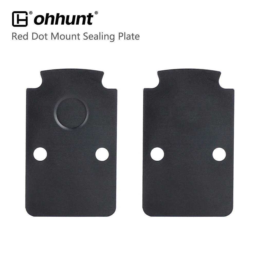 ohhunt® Red Dot Mount Anti Flicker Sealing Plate Kit Compatible with RMR SRO Footprint Optics for Glock