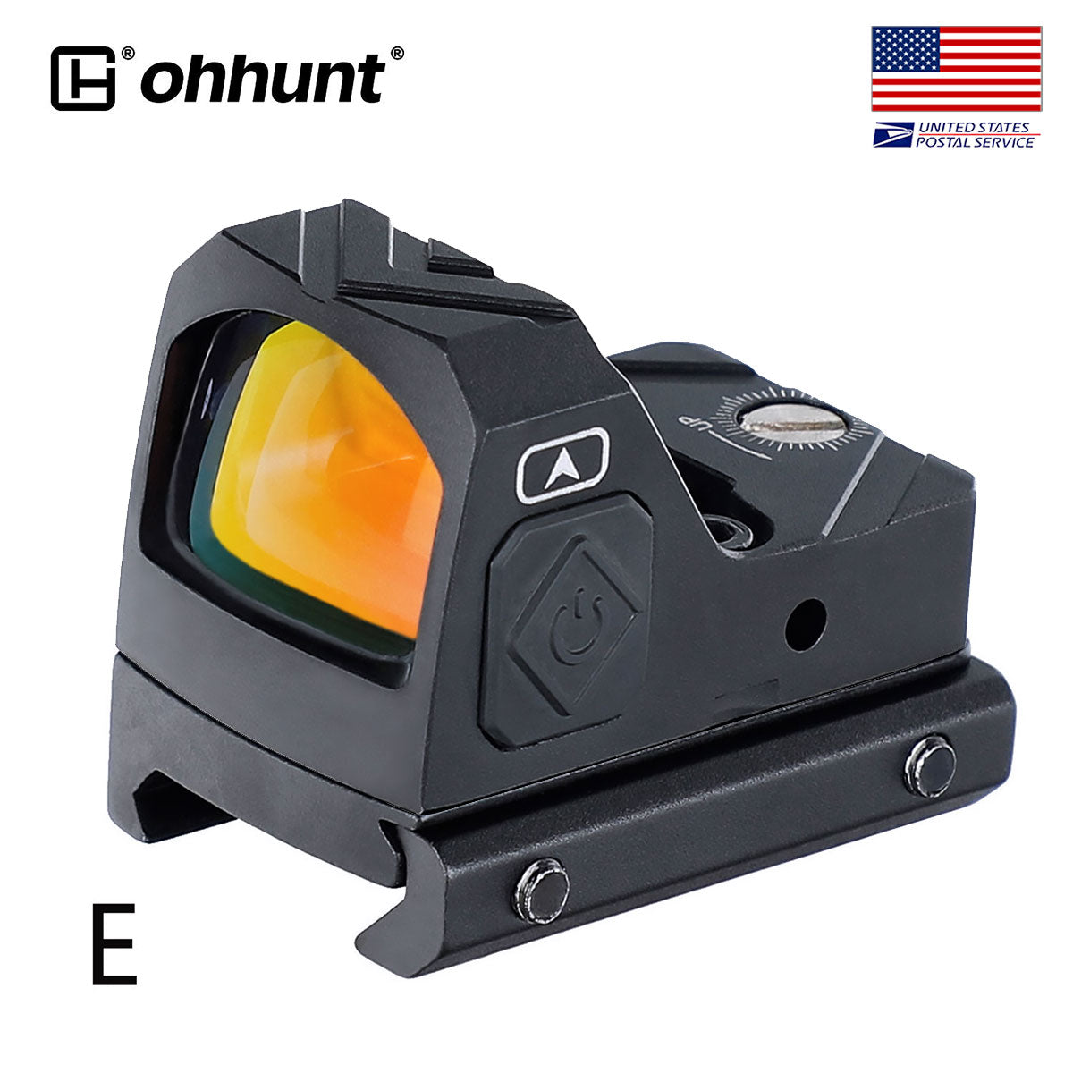 ohhunt® 2 MOA Shake Awake Micro Red Dot Sight 12x Configurações de iluminação para pistola