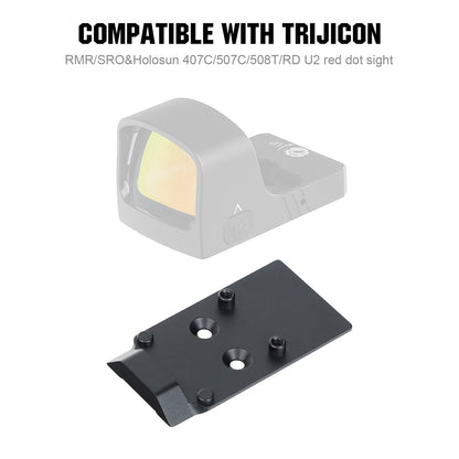 ohhunt Red Dot Adapter Plate Compatible with Trijicon RMR/SRO/Holosun 407C/507C/508C/508T and fit CZ P-10