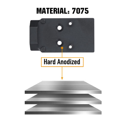 ohhunt Red Dot Adapter Plate Compatible with RMR/SRO/Holosun 407C/507C/508C/508T and fit CZ P-10