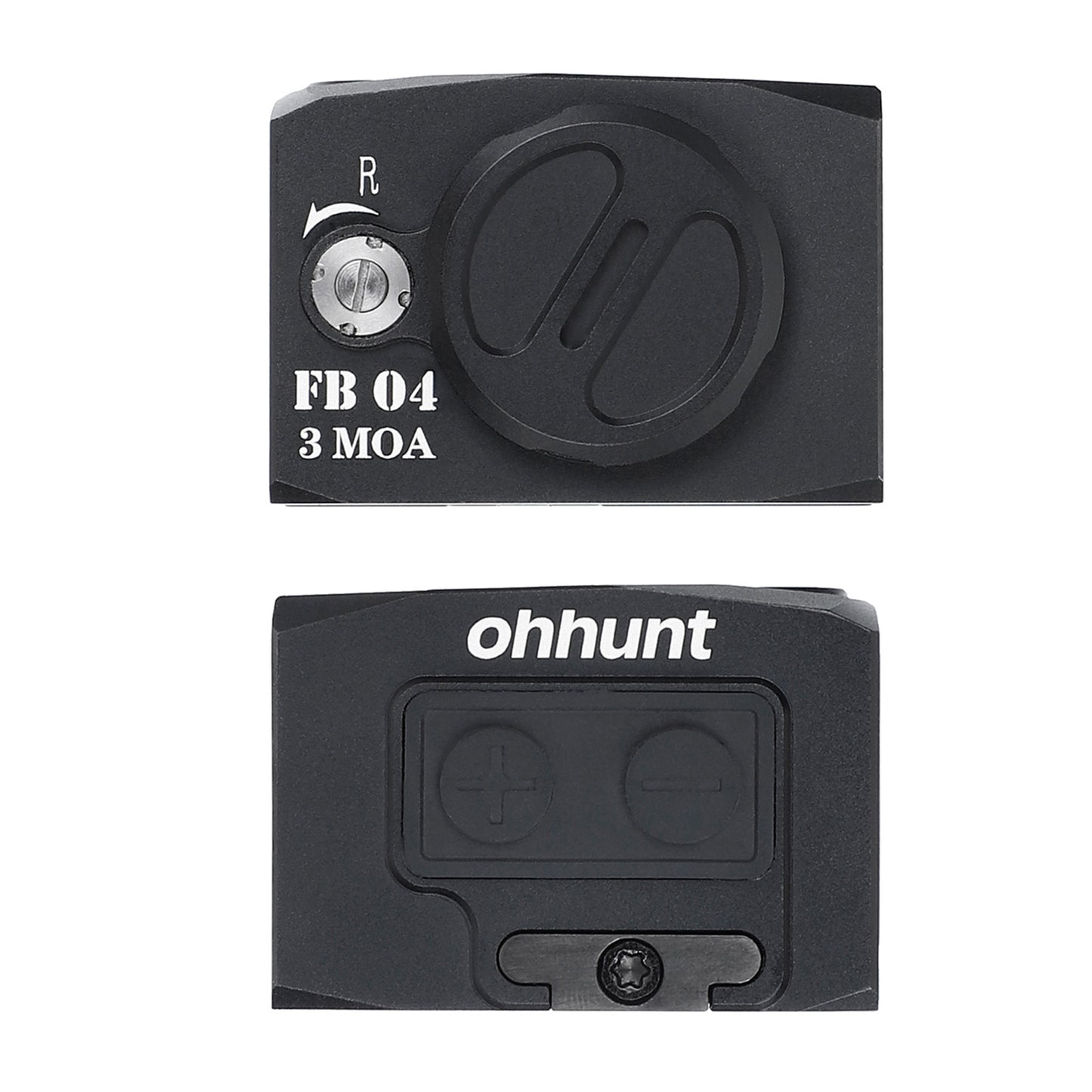 Ohhunt FB O4 Motion Awake Micro Solar Rotpunktvisier, batteriefrei, mehrere Absehen mit 2 Adapterplatten