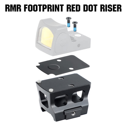 ohhunt® Red Dot Adapter Picatinny Riser Mount Compatible with RMR footprint