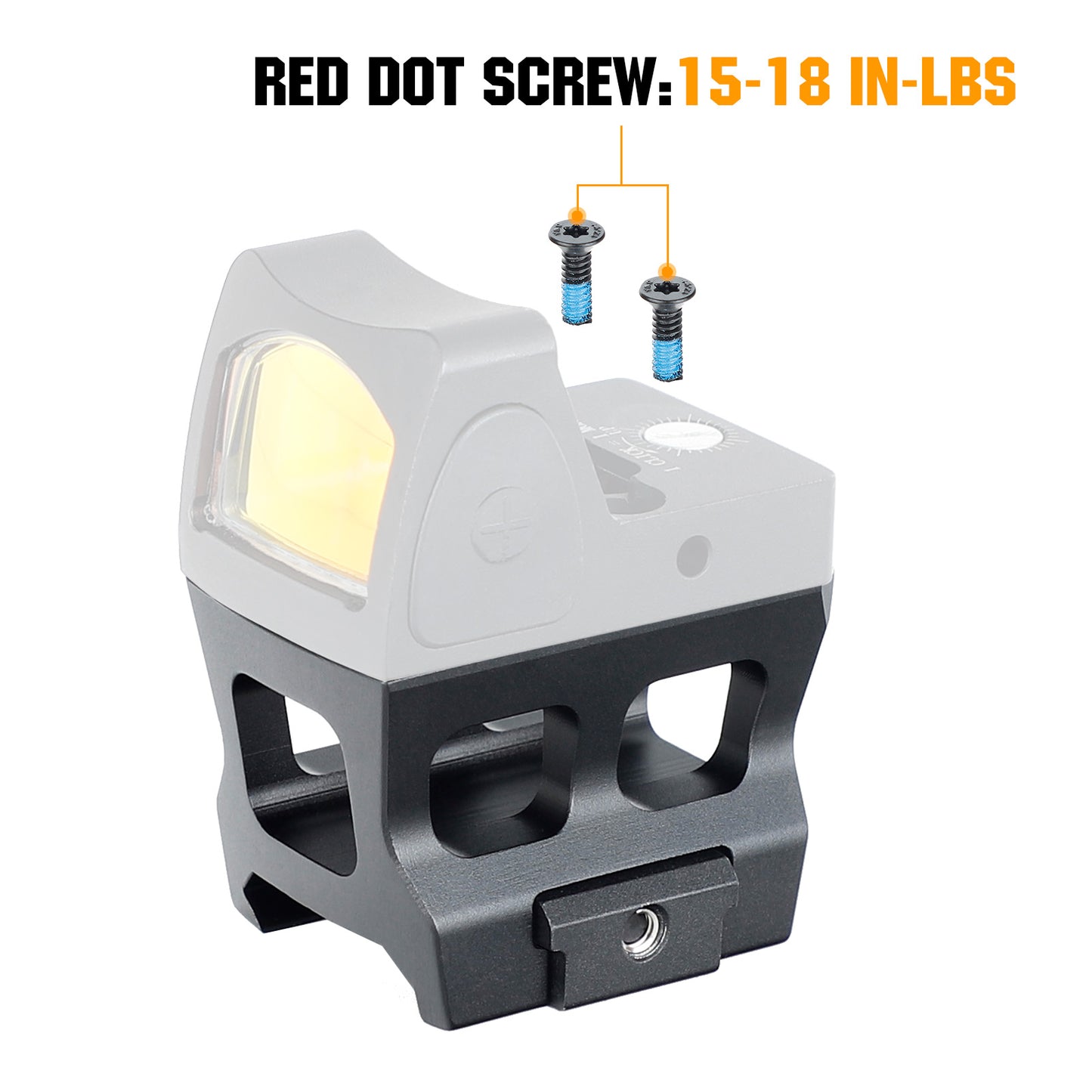 ohhunt® Red Dot Adapter Picatinny Riser Mount Compatible with RMR footprint