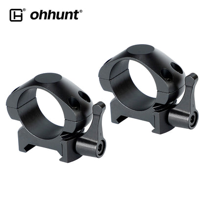 ohhunt® Steel Quick Release 1 Zoll Picatinny Scope Rings Mount – Low Profile
