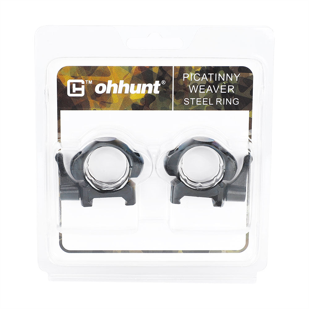 ohhunt® Steel Quick Release 1 Zoll Picatinny Scope Rings Mount – Low Profile
