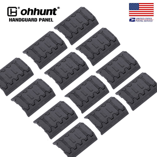 ohhunt® M-LOK Rail Covers Conjunto de painéis de proteção de mão em polímero - Pacote de 12