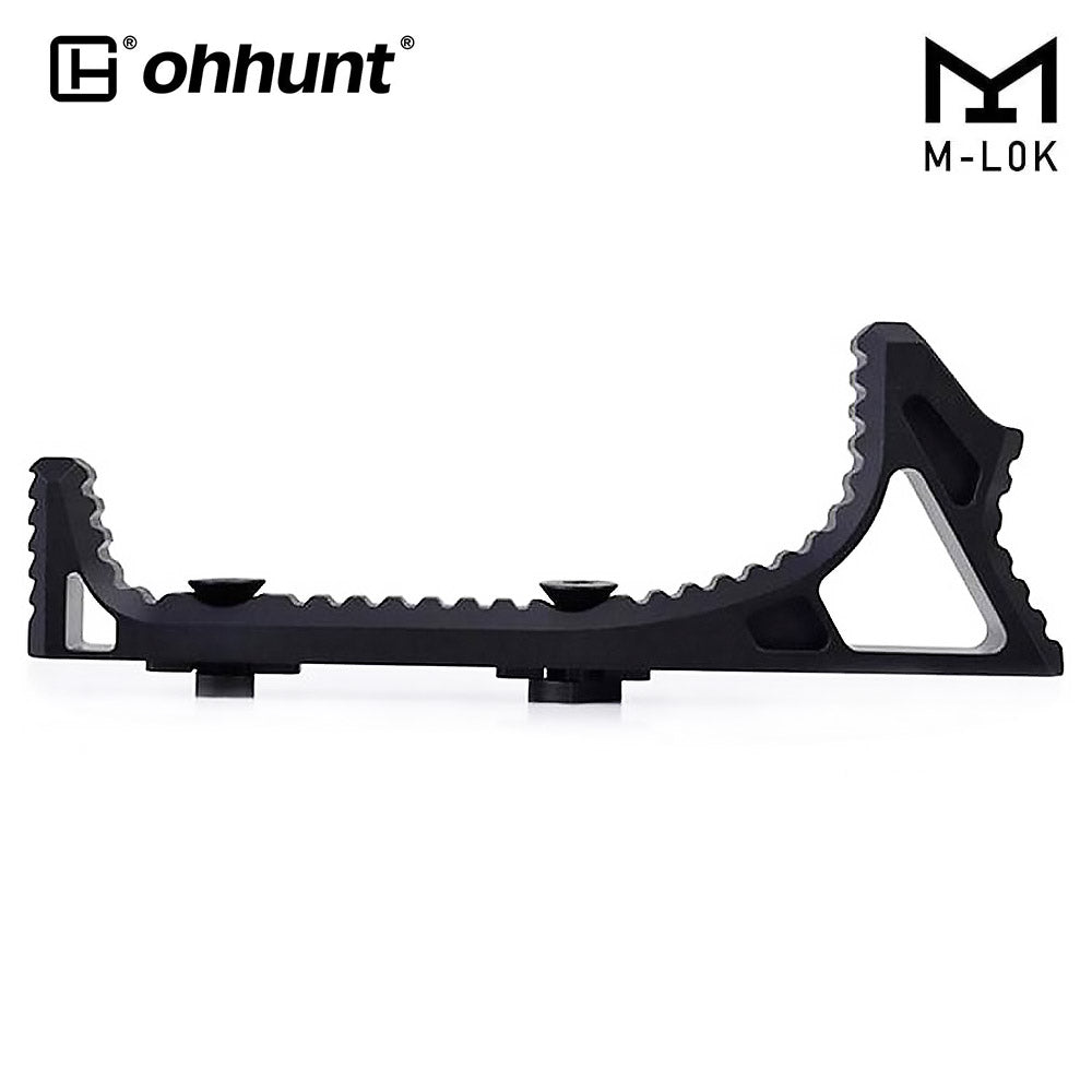 AR-15 Link Curved Handstop Angled Foregrip fit M-lok Handguard - Black