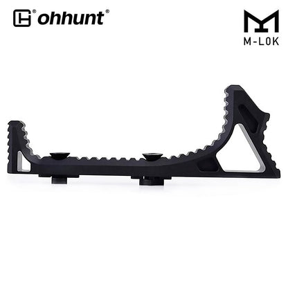 AR-15 Link Curved Handstop Metal Angled Foregrip 4.6" fit M-lok Handguard - Black,Red,Desert Dirt Color