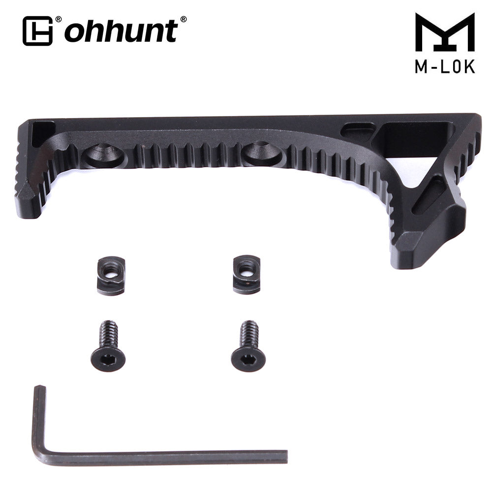 AR-15 Link Curved Handstop Metal Angled Foregrip 4.6" fit M-lok Handguard - Black,Red,Desert Dirt Color